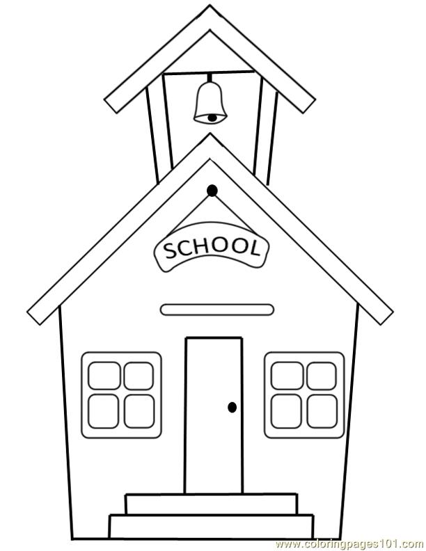 Página para colorir: Escola (Edifícios e Arquitetura) #66807 - Páginas para Colorir Imprimíveis Gratuitamente