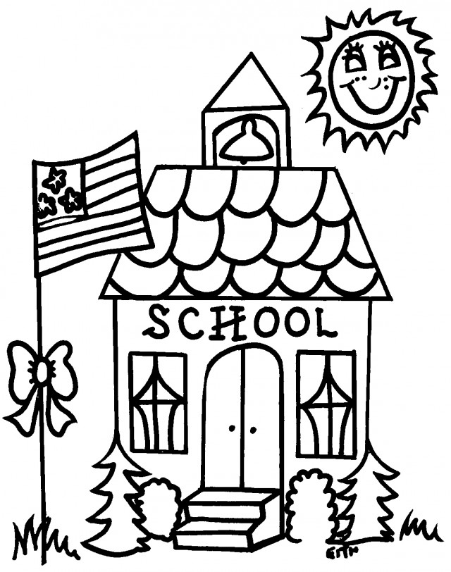Página para colorir: Escola (Edifícios e Arquitetura) #66871 - Páginas para Colorir Imprimíveis Gratuitamente