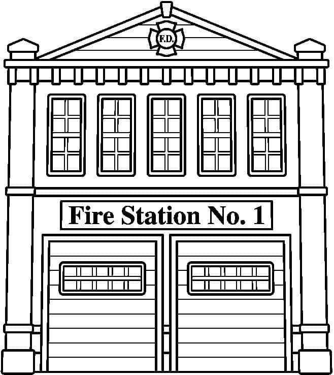 Desenho gratuito Estação de Bombeiros #215168 da colecao Edifícios e Arquitetura para imprimir Desenho gratuito Estação de Bombeiros #215168 da colecao Edifícios e Arquitetura para imprimir