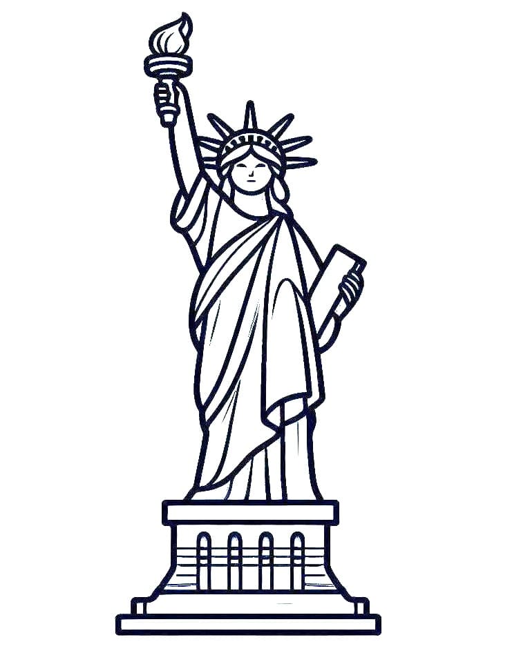 Desenho gratuito Estátua da Liberdade #218907 da colecao Edifícios e Arquitetura para imprimir Desenho gratuito Estátua da Liberdade #218907 da colecao Edifícios e Arquitetura para imprimir