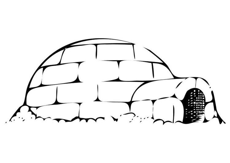 Página para colorir: Iglu (Edifícios e Arquitetura) #61660 - Páginas para Colorir Imprimíveis Gratuitamente