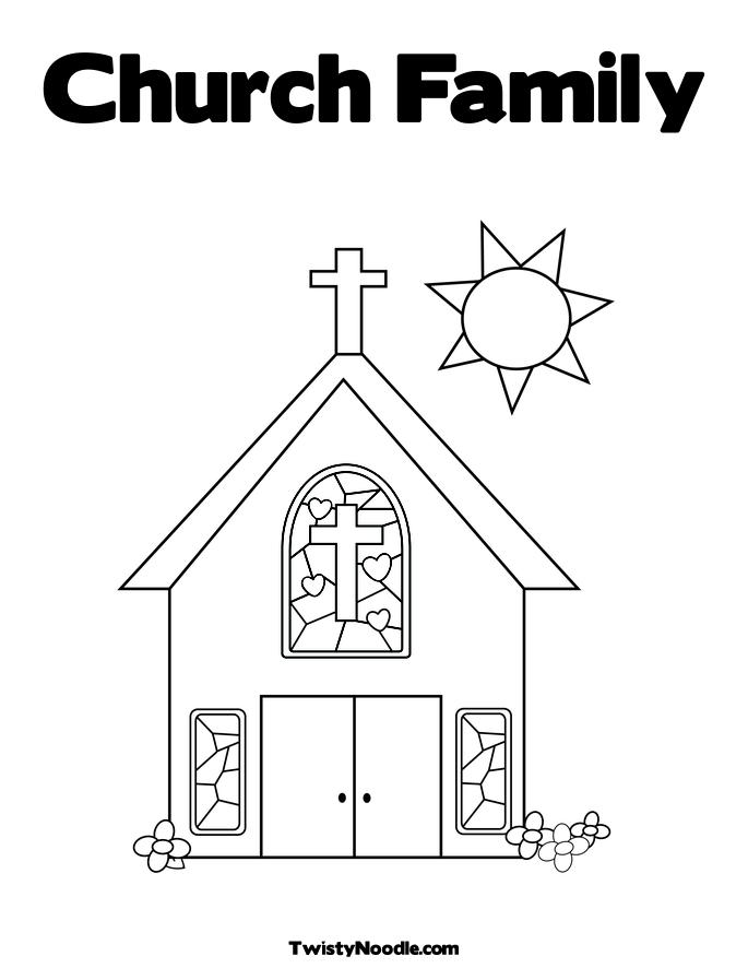 Página para colorir: Igreja (Edifícios e Arquitetura) #64160 - Páginas para Colorir Imprimíveis Gratuitamente