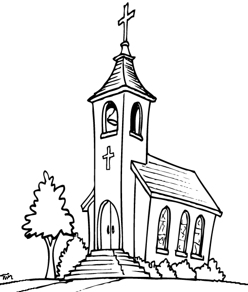 Página para colorir: Igreja (Edifícios e Arquitetura) #64171 - Páginas para Colorir Imprimíveis Gratuitamente
