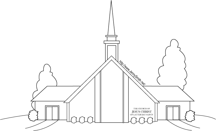 Página para colorir: Igreja (Edifícios e Arquitetura) #64186 - Páginas para Colorir Imprimíveis Gratuitamente