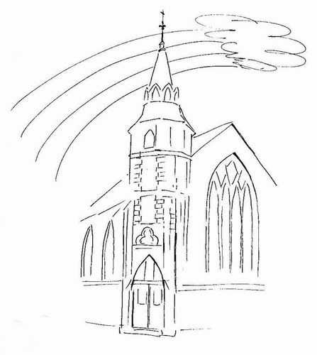 Página para colorir: Igreja (Edifícios e Arquitetura) #64192 - Páginas para Colorir Imprimíveis Gratuitamente