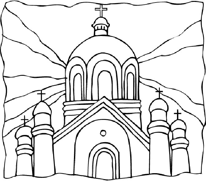 Página para colorir: Igreja (Edifícios e Arquitetura) #64226 - Páginas para Colorir Imprimíveis Gratuitamente