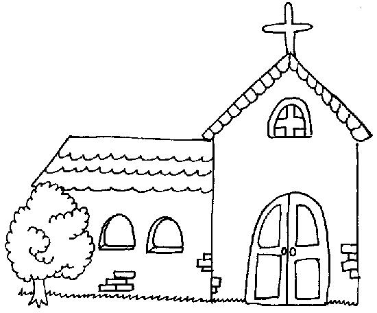 Página para colorir: Igreja (Edifícios e Arquitetura) #64234 - Páginas para Colorir Imprimíveis Gratuitamente