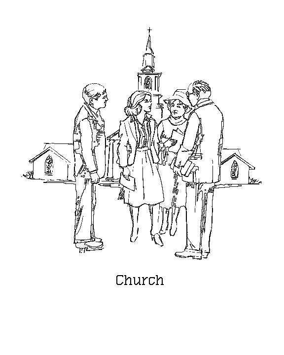 Página para colorir: Igreja (Edifícios e Arquitetura) #64296 - Páginas para Colorir Imprimíveis Gratuitamente