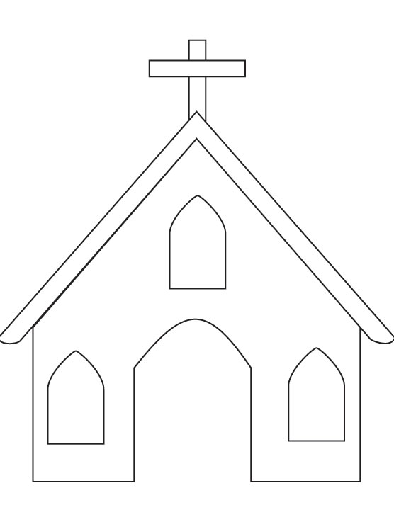Página para colorir: Igreja (Edifícios e Arquitetura) #64303 - Páginas para Colorir Imprimíveis Gratuitamente