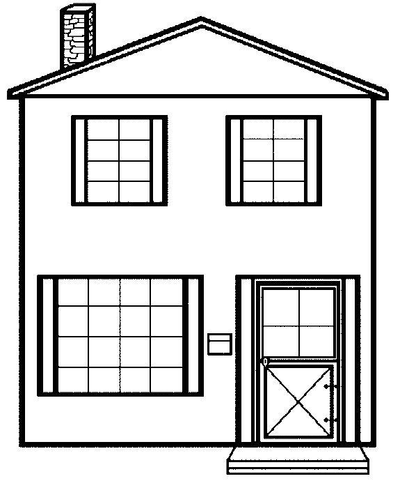 Página para colorir: Lar (Edifícios e Arquitetura) #64649 - Páginas para Colorir Imprimíveis Gratuitamente