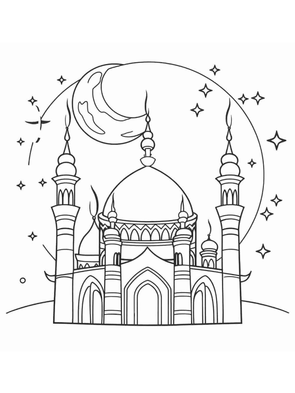 Desenho gratuito Mesquita #218409 da colecao Edifícios e Arquitetura para imprimir