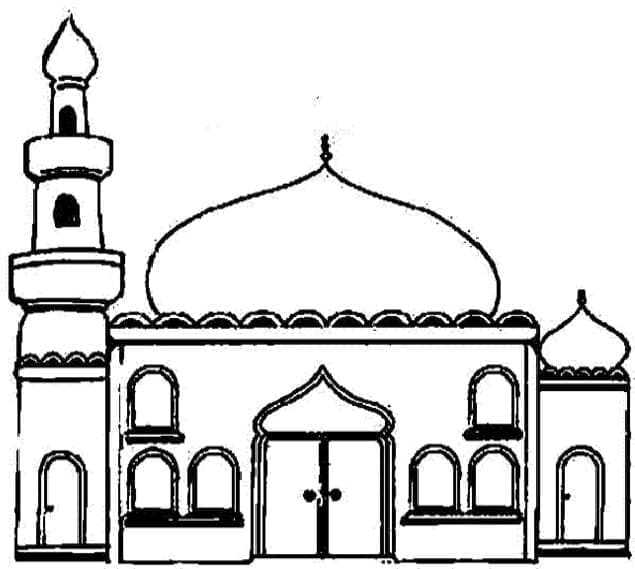 Desenho gratuito Mesquita #218412 da colecao Edifícios e Arquitetura para imprimir