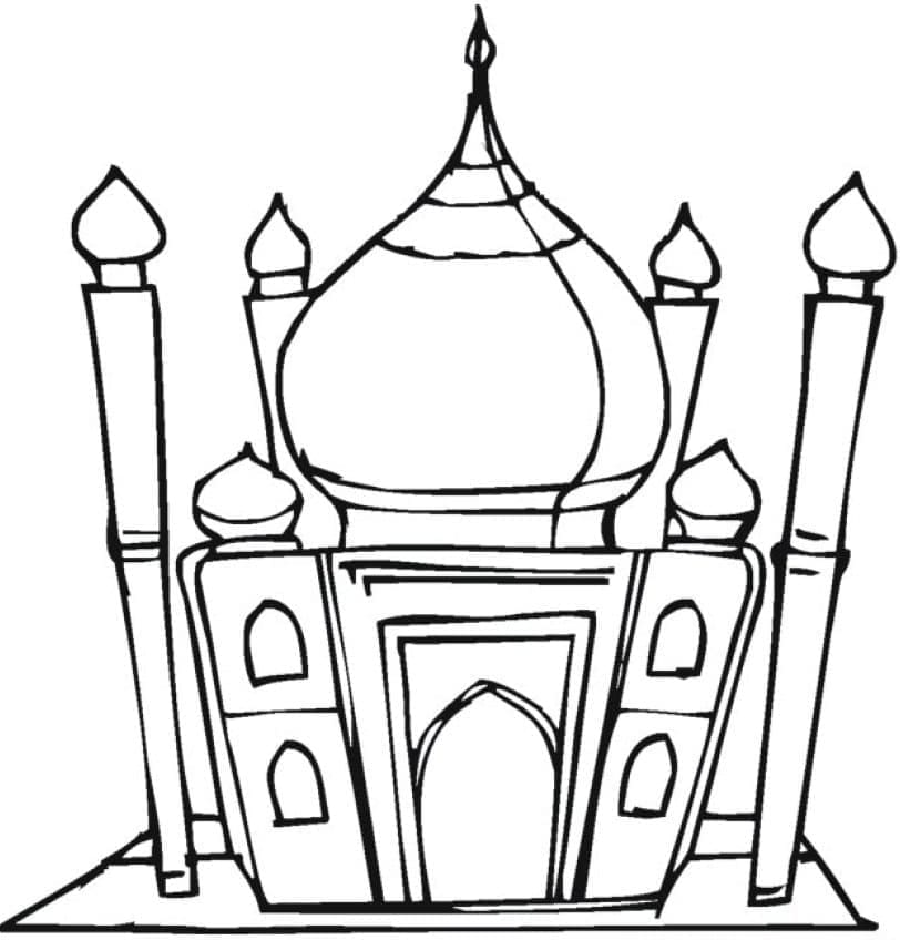 Desenho gratuito Mesquita #218423 da colecao Edifícios e Arquitetura para imprimir
