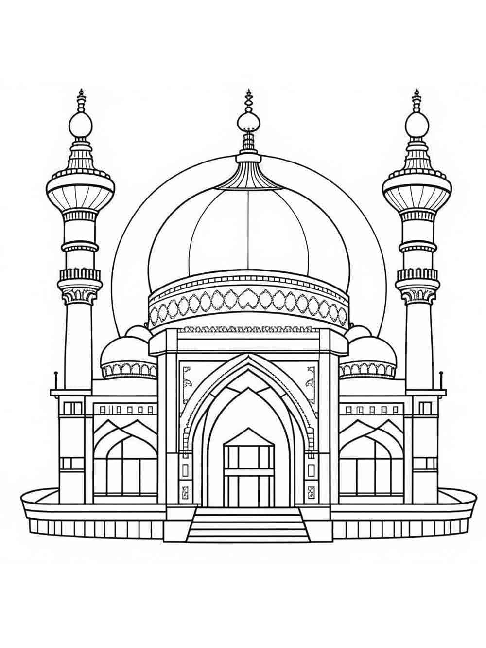 Desenho gratuito Mesquita #218431 da colecao Edifícios e Arquitetura para imprimir