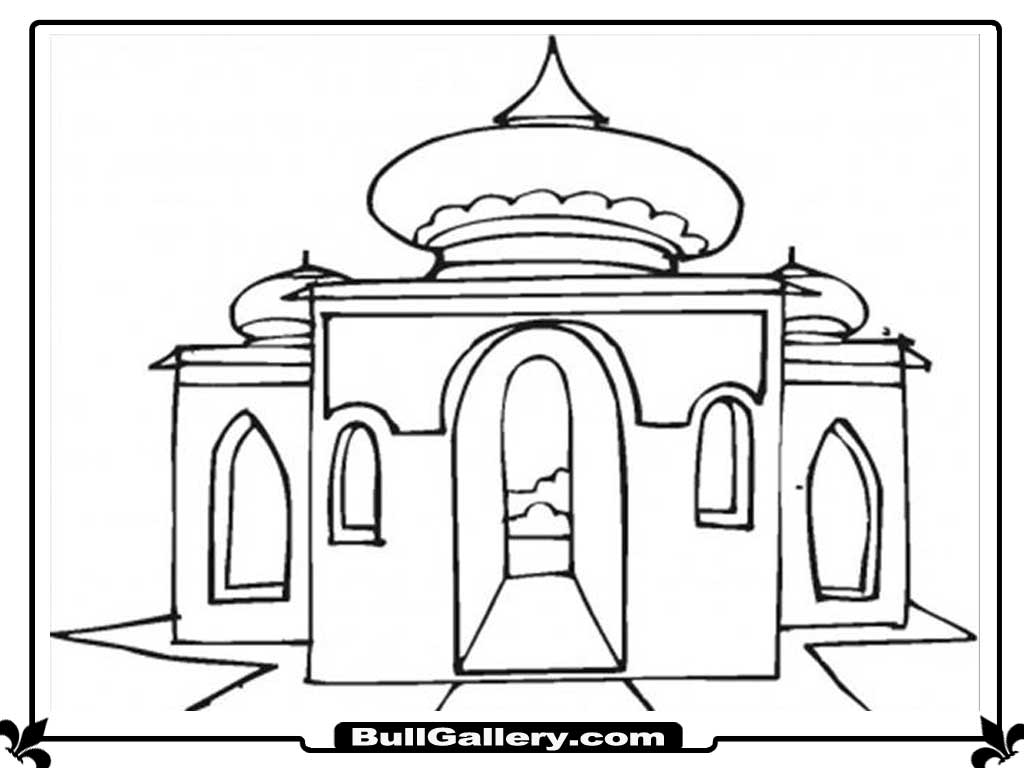 Página para colorir: Mesquita (Edifícios e Arquitetura) #64607 - Páginas para Colorir Imprimíveis Gratuitamente