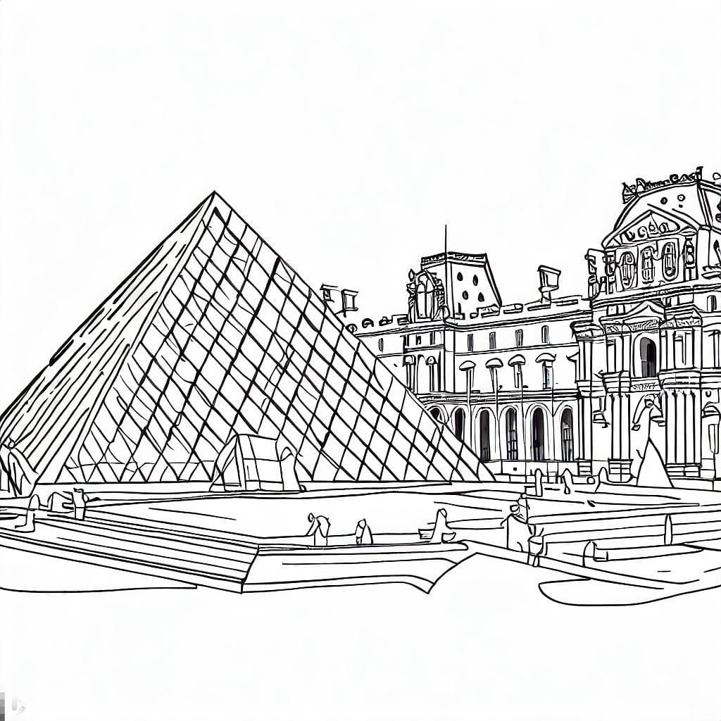 Desenho gratuito O Louvre #185415 da colecao Edifícios e Arquitetura para imprimir Desenho gratuito O Louvre #185415 da colecao Edifícios e Arquitetura para imprimir