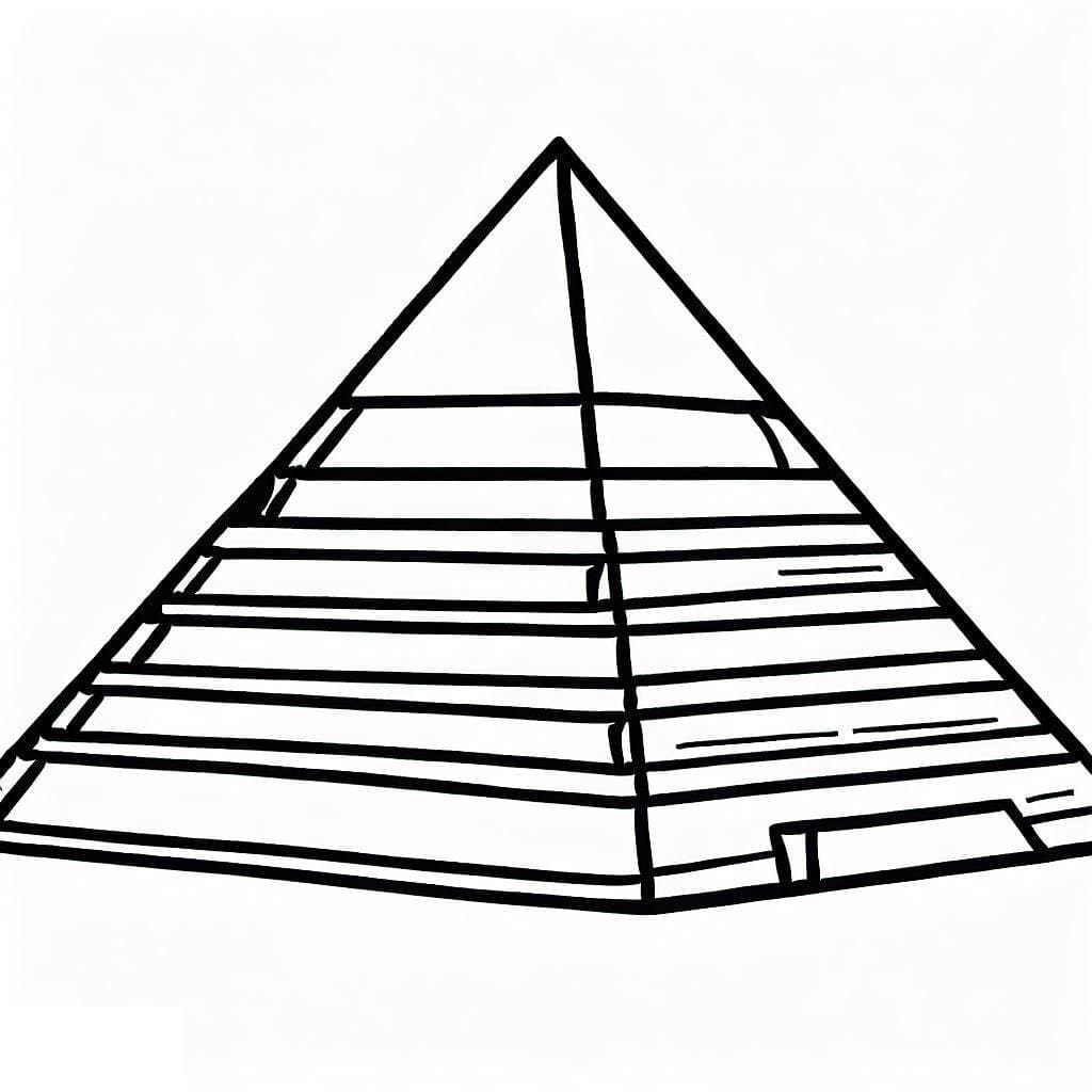 Desenho gratuito Pirâmide #190991 da colecao Edifícios e Arquitetura para imprimir