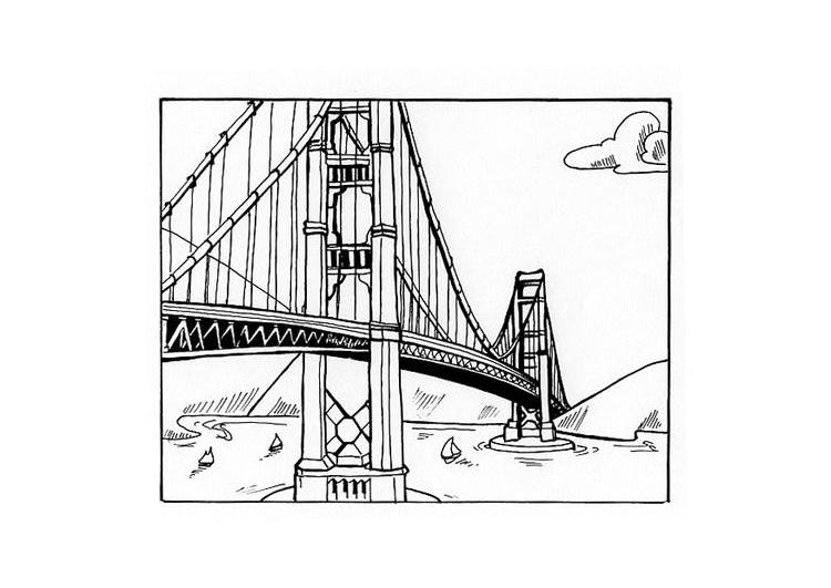 Página para colorir: Ponte (Edifícios e Arquitetura) #62841 - Páginas para Colorir Imprimíveis Gratuitamente