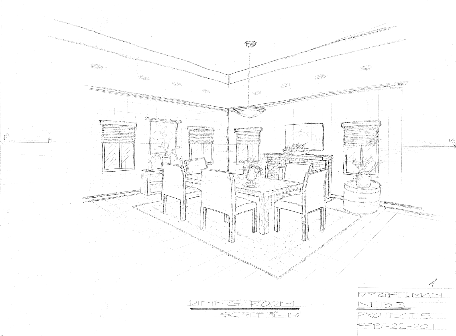 Página para colorir: Sala de jantar (Edifícios e Arquitetura) #66276 - Páginas para Colorir Imprimíveis Gratuitamente