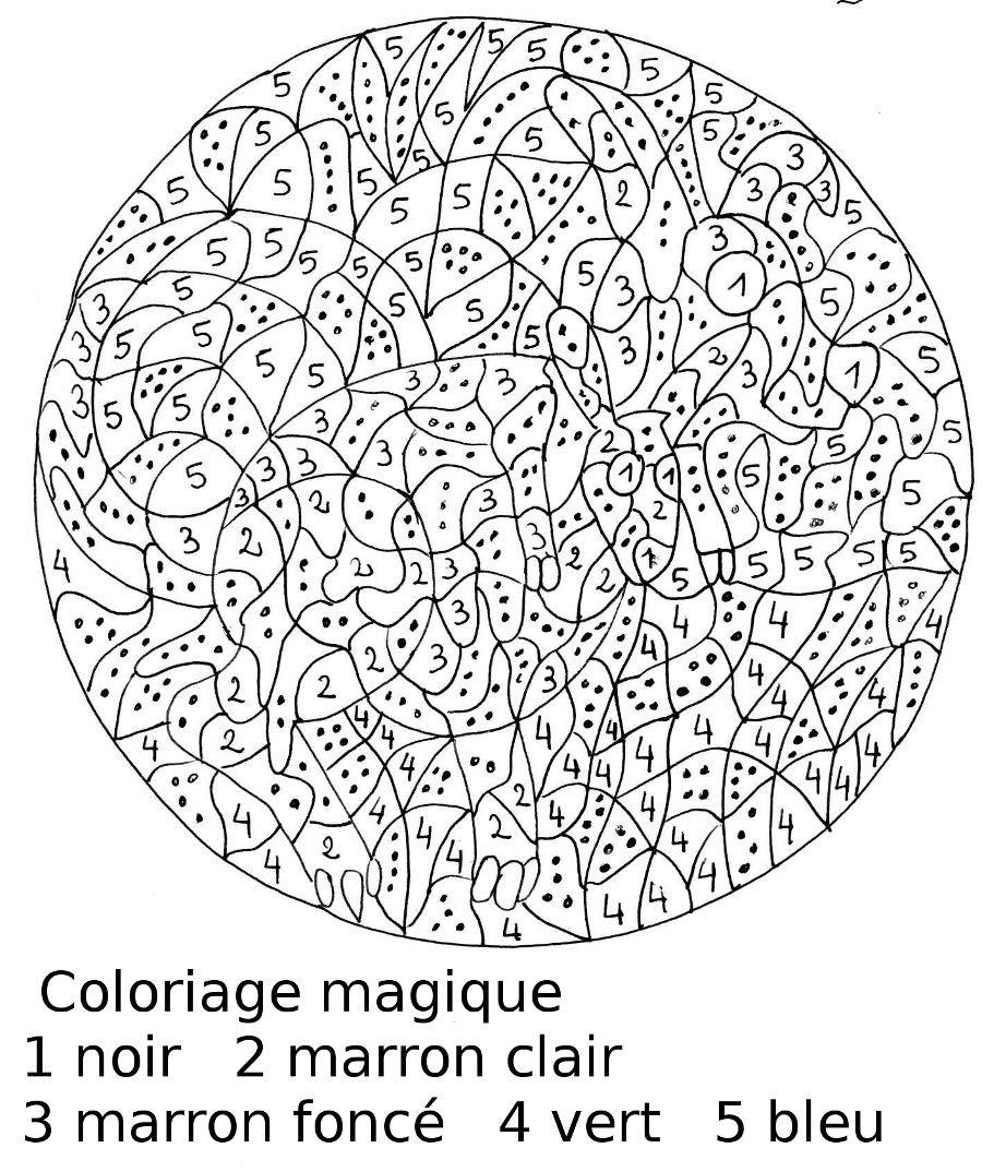 Página para colorir: coloração mágica (educacional) #126106 - Páginas para Colorir Imprimíveis Gratuitamente
