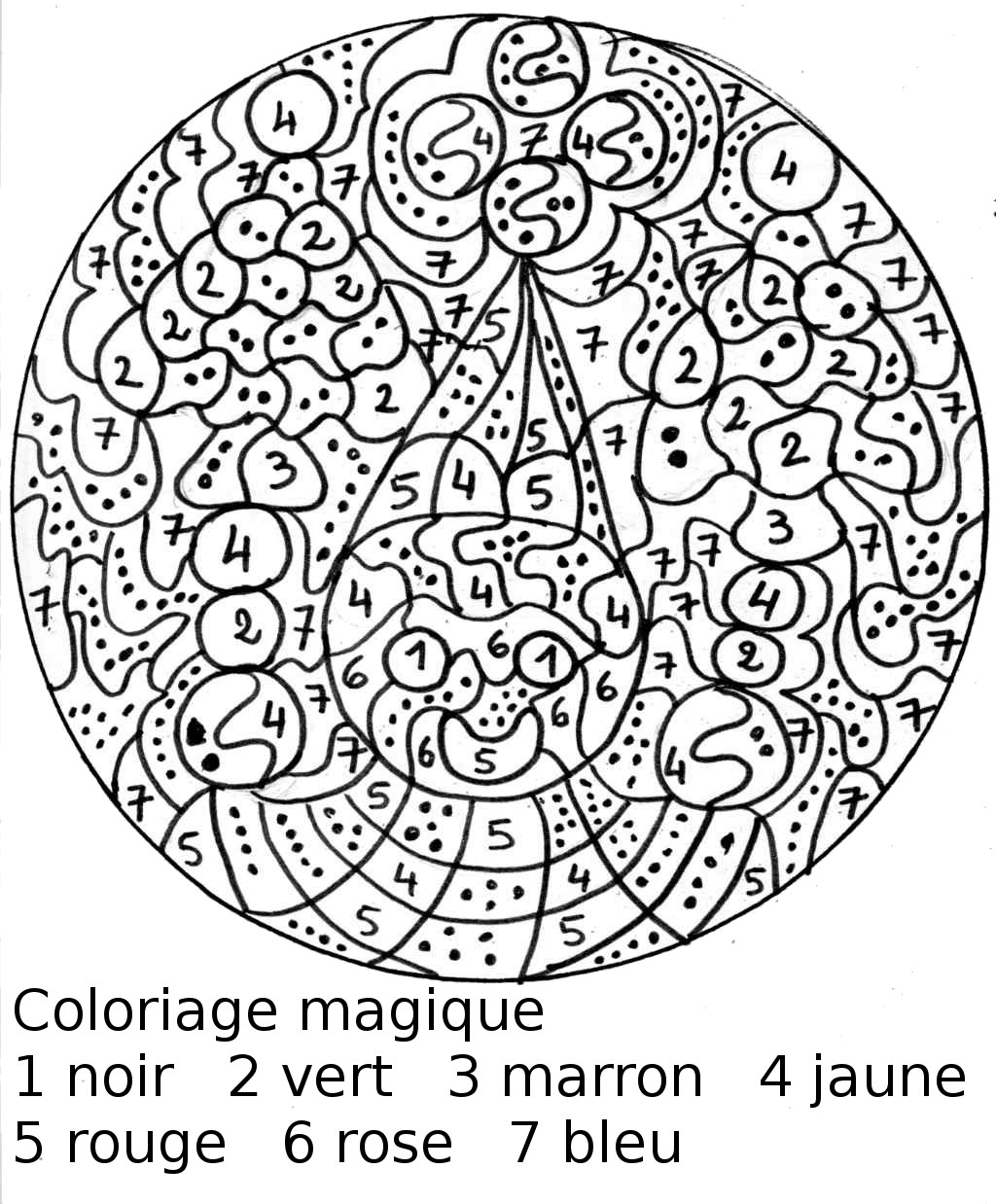 Página para colorir: coloração mágica (educacional) #126125 - Páginas para Colorir Imprimíveis Gratuitamente