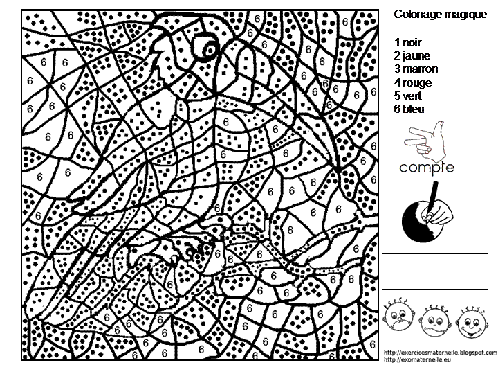 Página para colorir: coloração mágica (educacional) #126170 - Páginas para Colorir Imprimíveis Gratuitamente