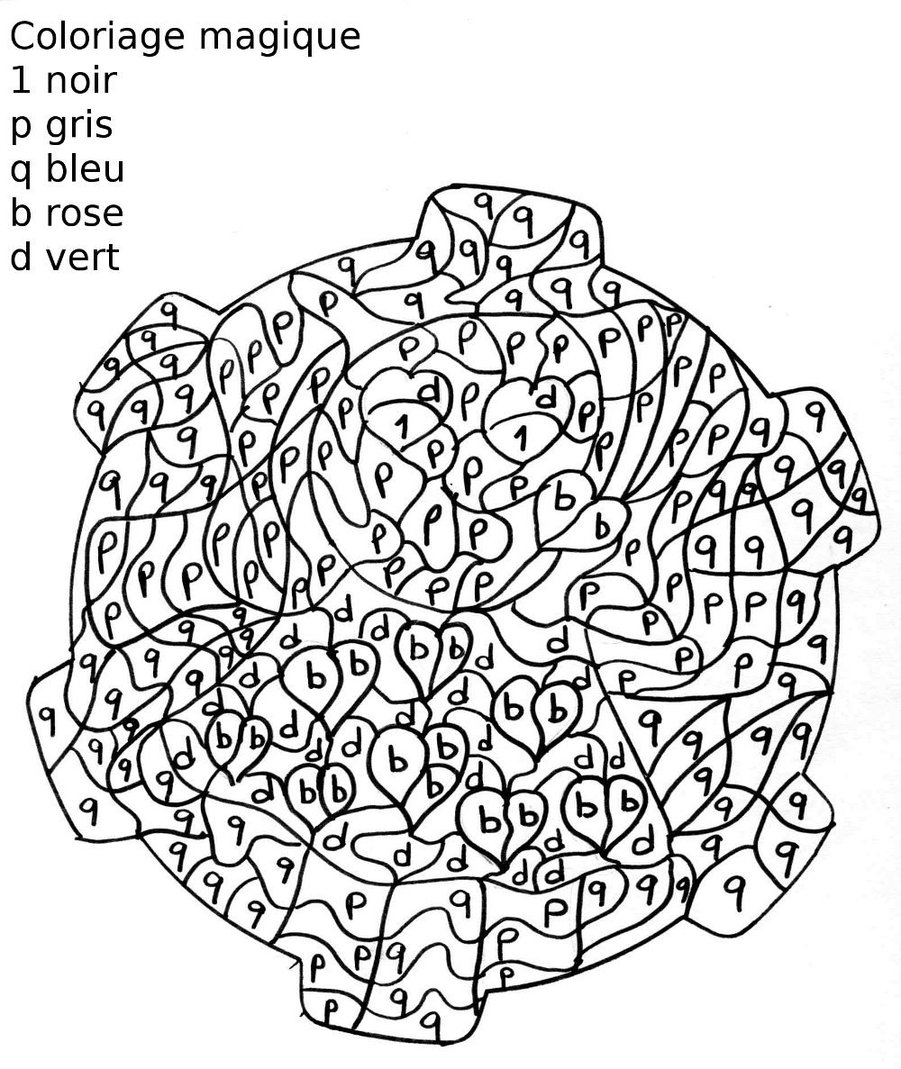 Página para colorir: coloração mágica (educacional) #126245 - Páginas para Colorir Imprimíveis Gratuitamente