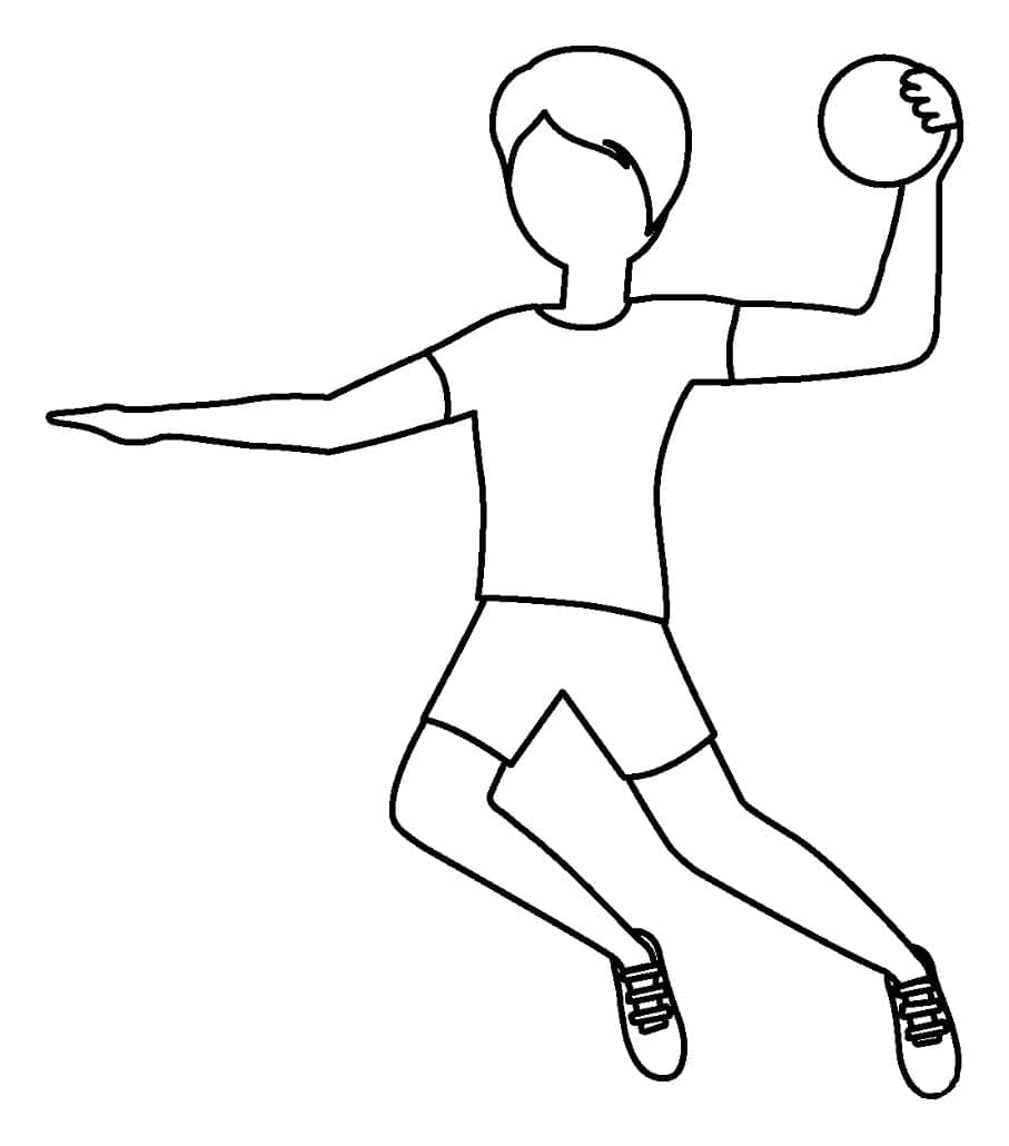 Desenho gratuito Andebol #210794 da colecao Esportes para imprimir