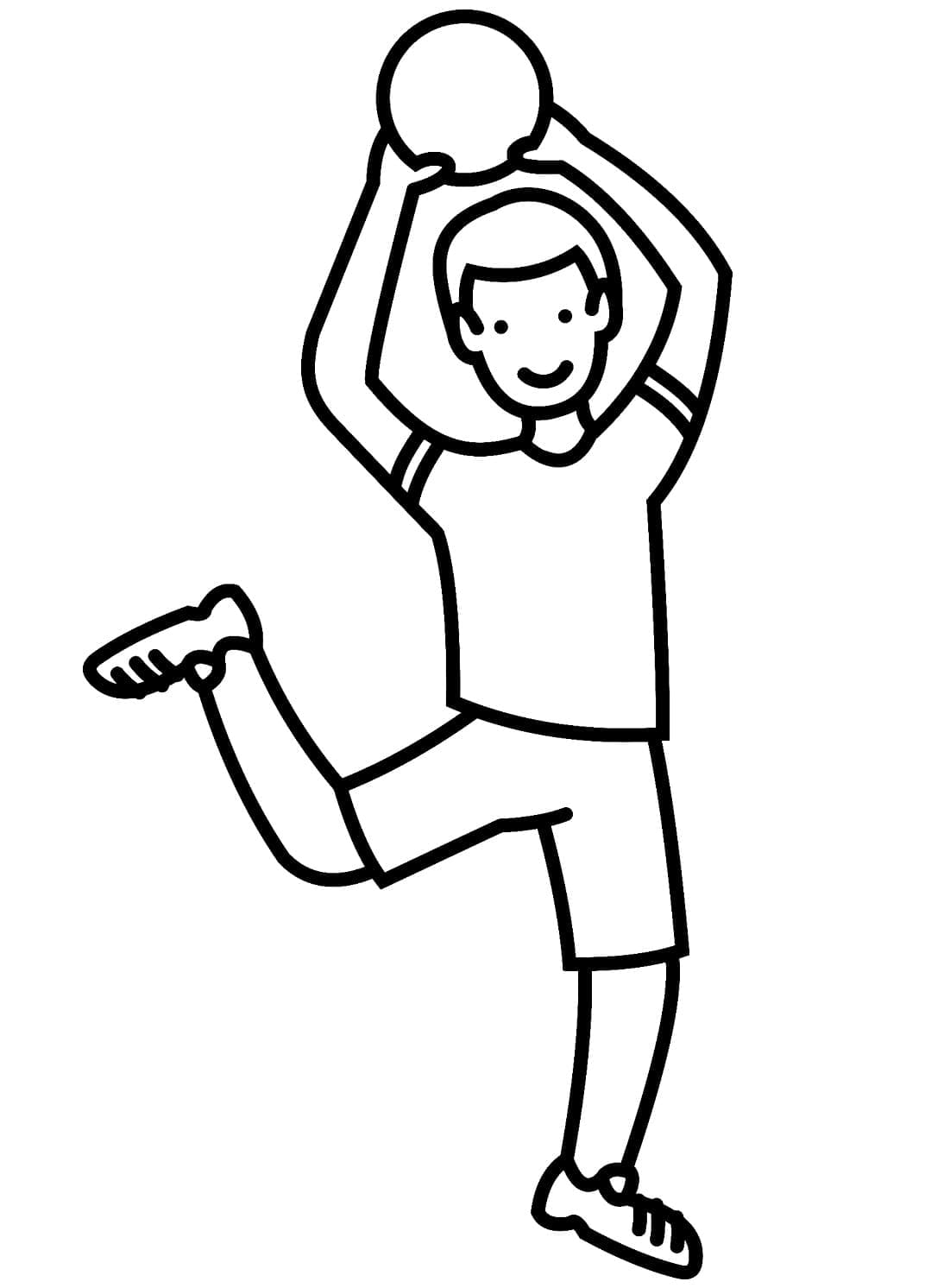 Desenho gratuito Andebol #210799 da colecao Esportes para imprimir