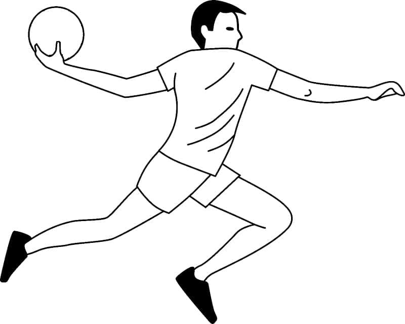 Desenho gratuito Andebol #210801 da colecao Esportes para imprimir