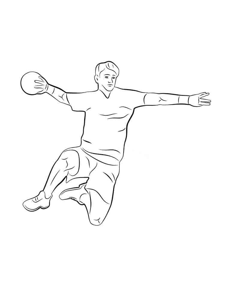 Desenho gratuito Andebol #210805 da colecao Esportes para imprimir