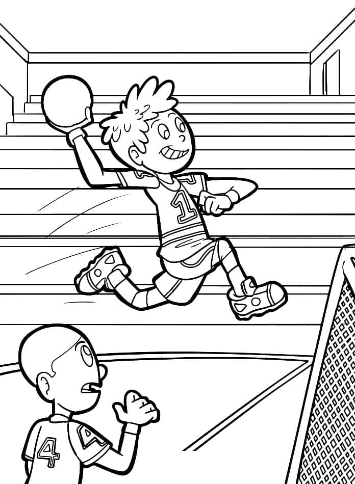 Desenho gratuito Andebol #210812 da colecao Esportes para imprimir