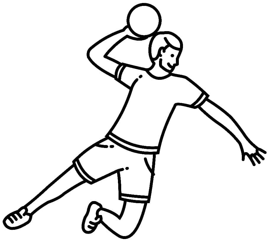 Desenho gratuito Andebol #210820 da colecao Esportes para imprimir