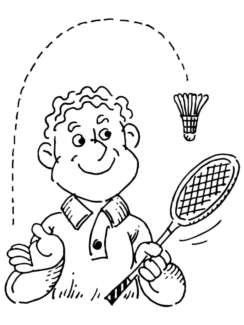 Desenho gratuito Badminton #177014 da colecao Esportes para imprimir