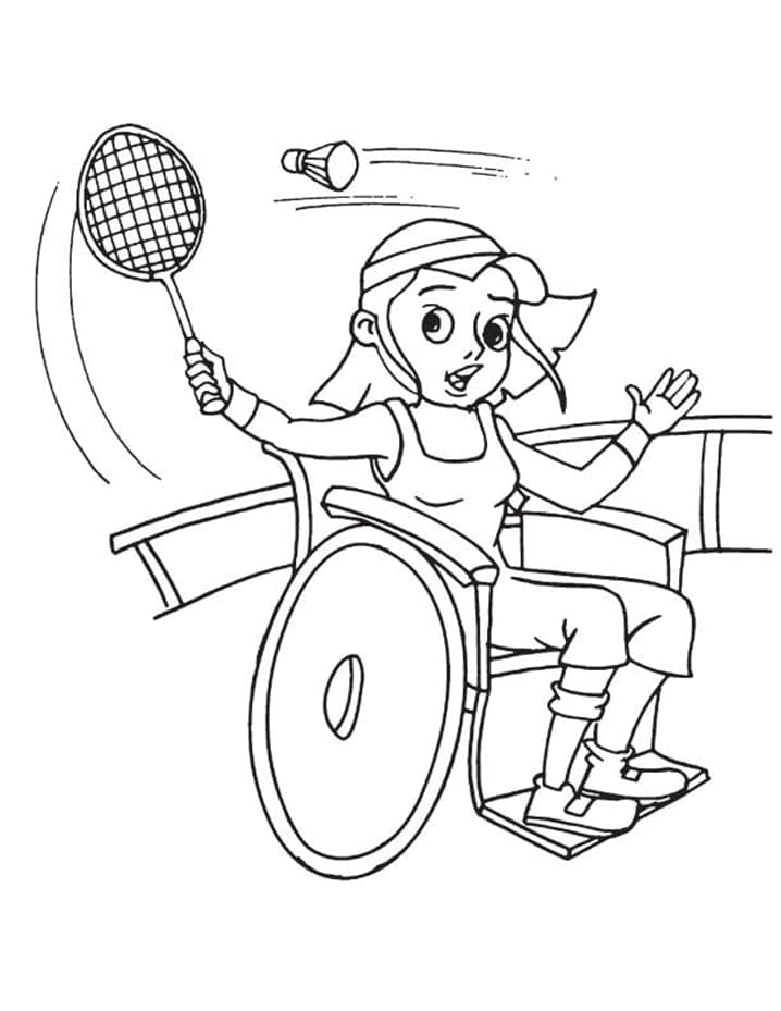 Desenho gratuito Badminton #177018 da colecao Esportes para imprimir