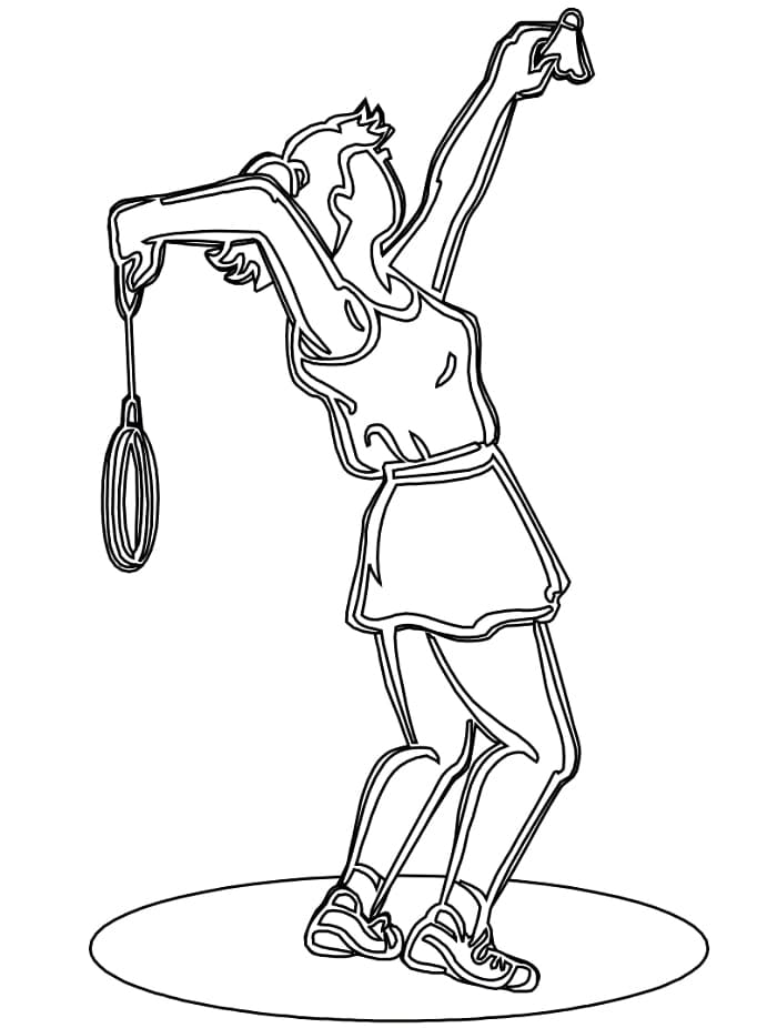 Desenho gratuito Badminton #177026 da colecao Esportes para imprimir