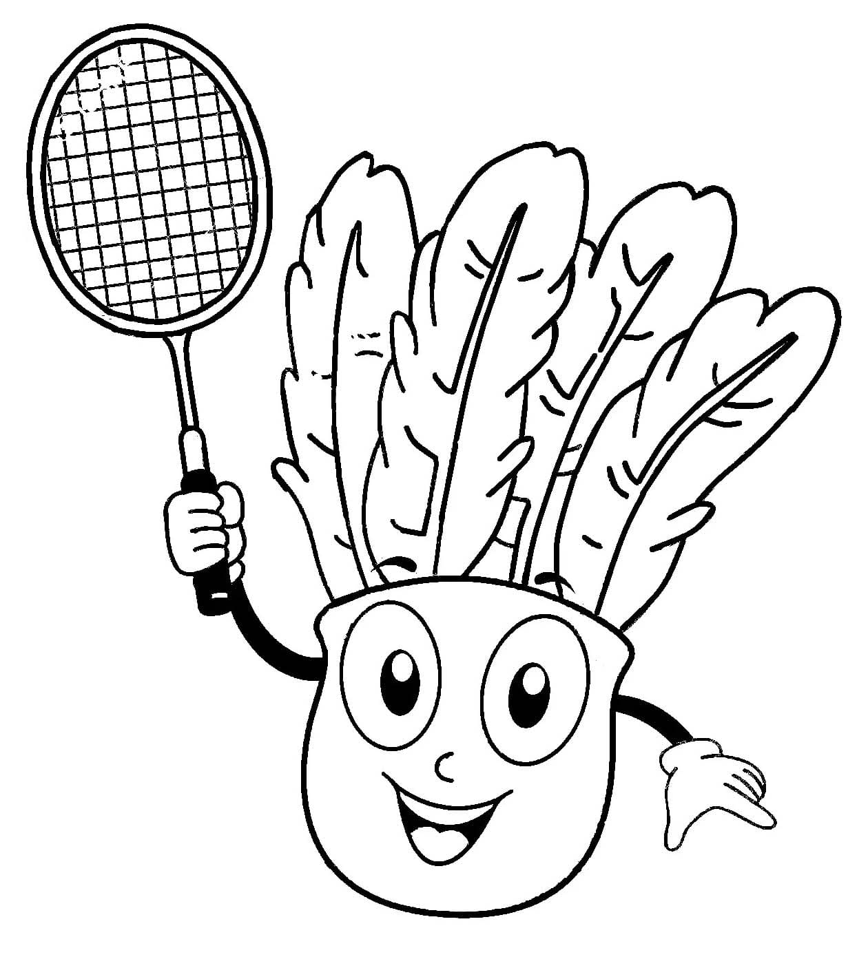 Desenho gratuito Badminton #218883 da colecao Esportes para imprimir