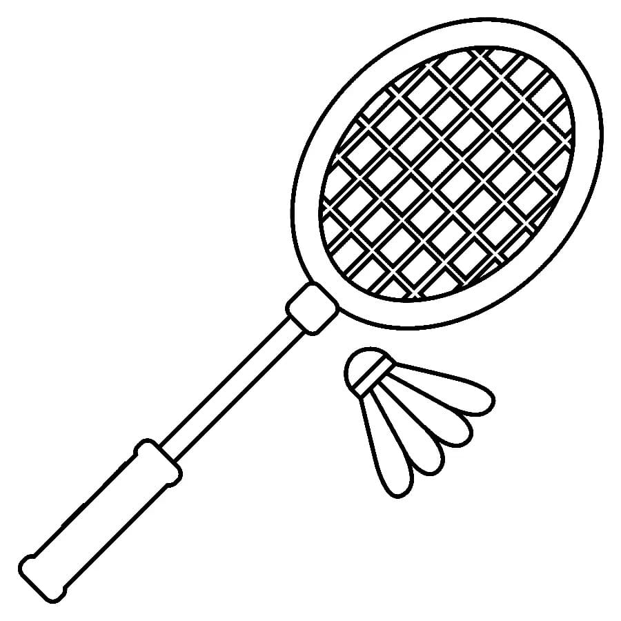 Desenho gratuito Badminton #218885 da colecao Esportes para imprimir