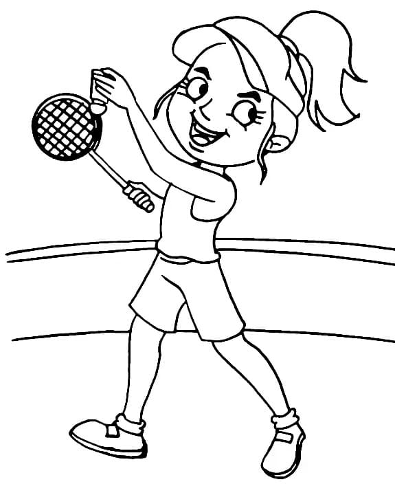 Desenho gratuito Badminton #218890 da colecao Esportes para imprimir