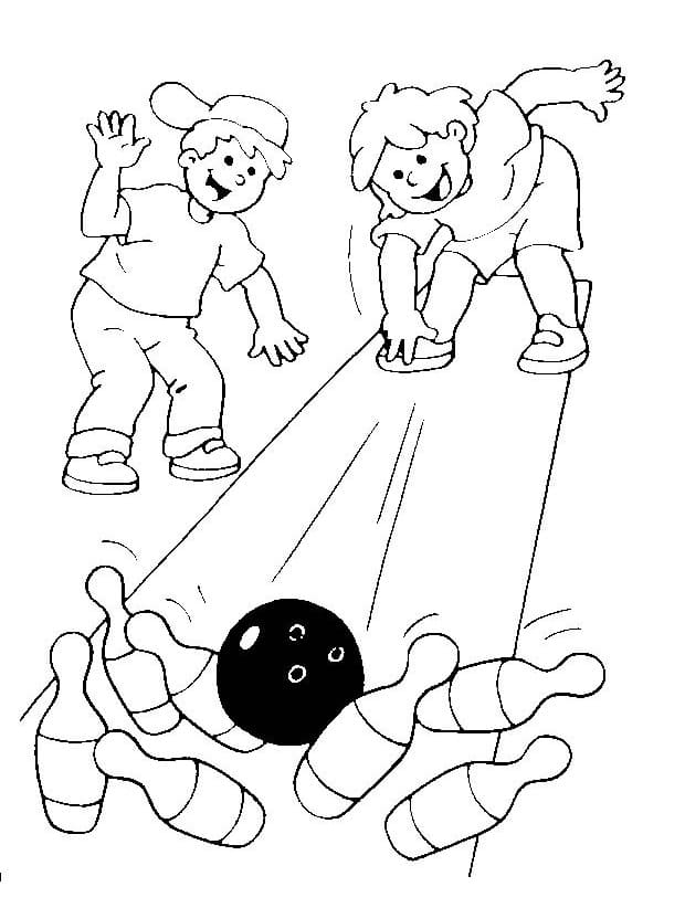 Desenho gratuito Boliche #173928 da colecao Esportes para imprimir