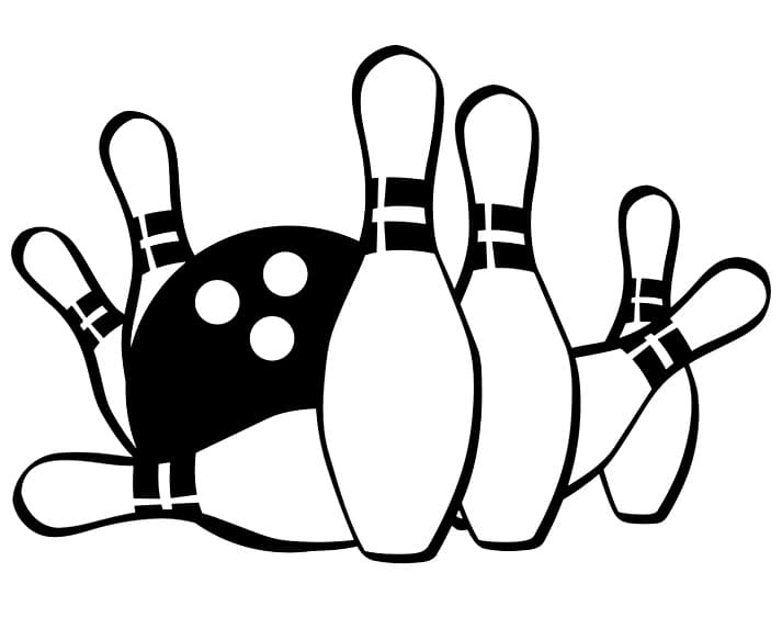 Desenho gratuito Boliche #173930 da colecao Esportes para imprimir