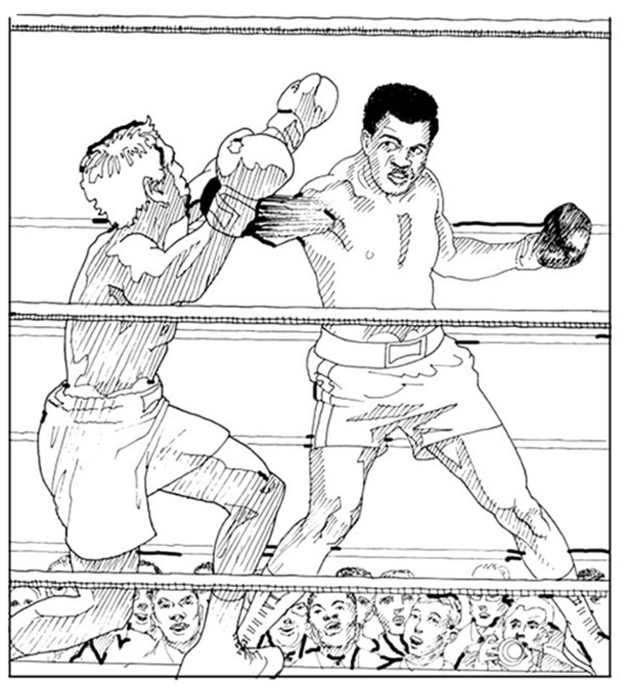 Desenho gratuito Boxe #173875 da colecao Esportes para imprimir