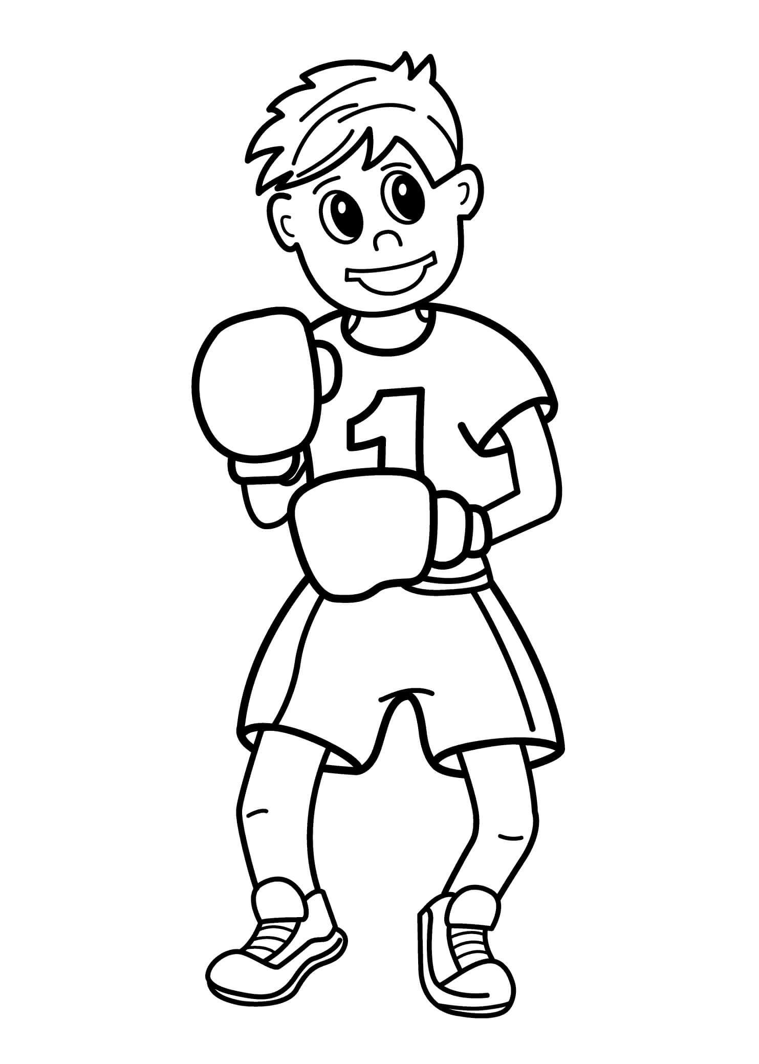 Desenho gratuito Boxe #173906 da colecao Esportes para imprimir