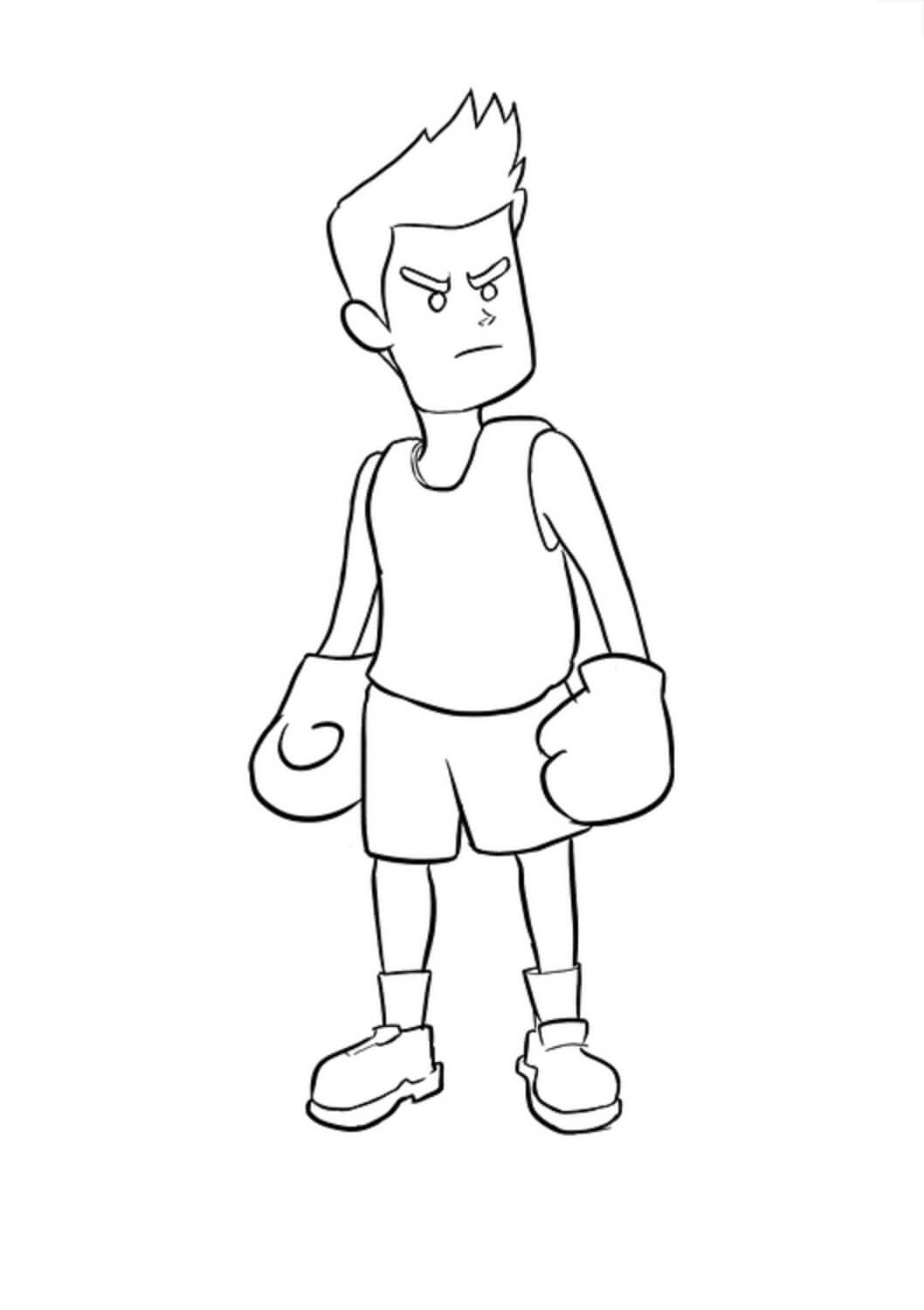 Desenho gratuito Boxe #173911 da colecao Esportes para imprimir Desenho gratuito Boxe #173911 da colecao Esportes para imprimir