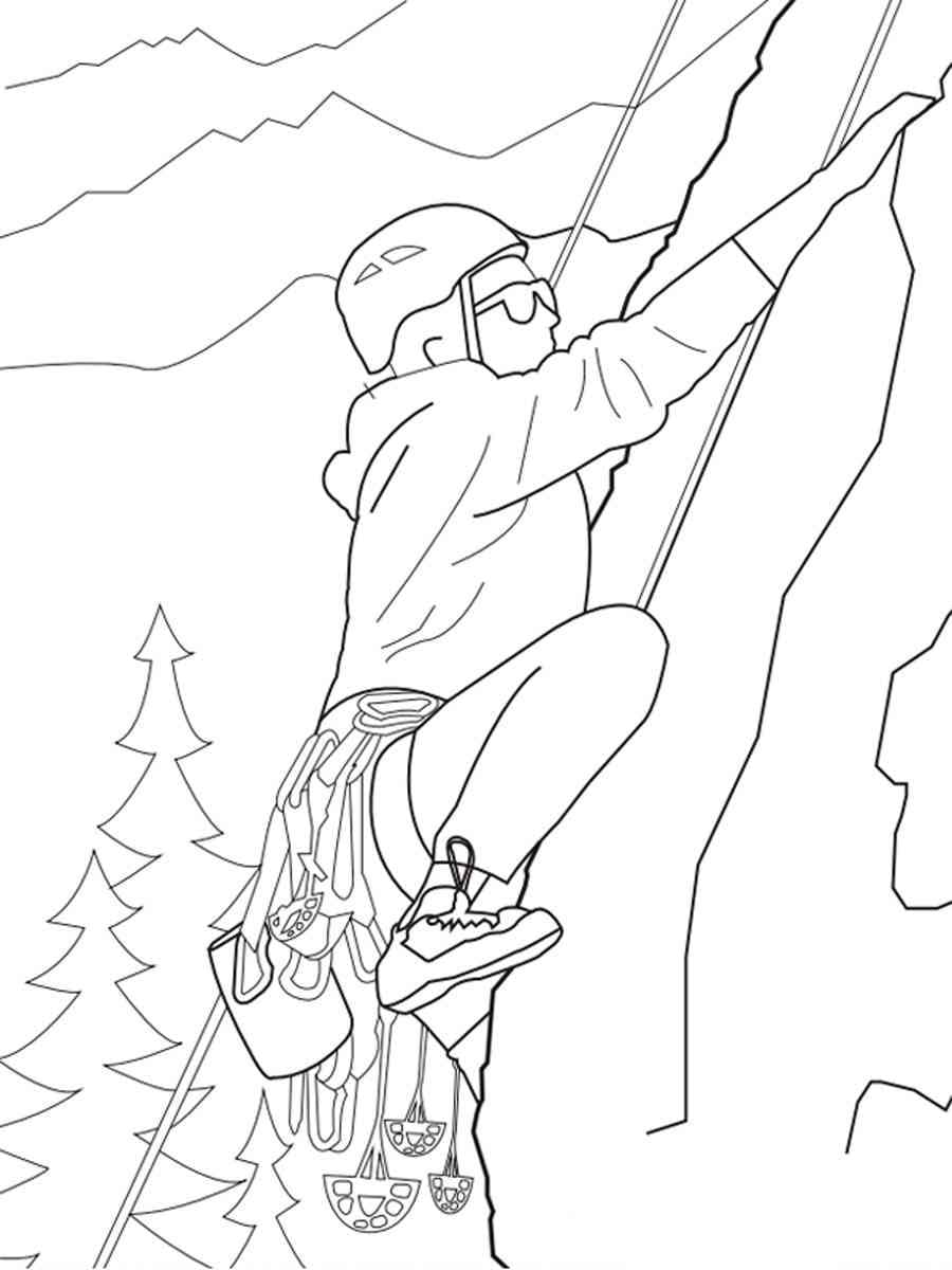 Desenho gratuito Escalada #191213 da colecao Esportes para imprimir