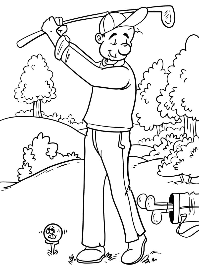 Desenho gratuito Golfe #177081 da colecao Esportes para imprimir