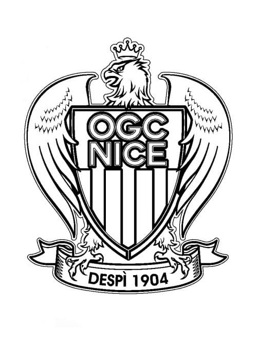 Desenho gratuito OGC Nice #188532 da colecao Esportes para imprimir