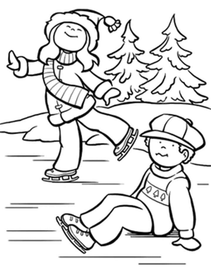 Desenho gratuito Patinação #207308 da colecao Esportes para imprimir