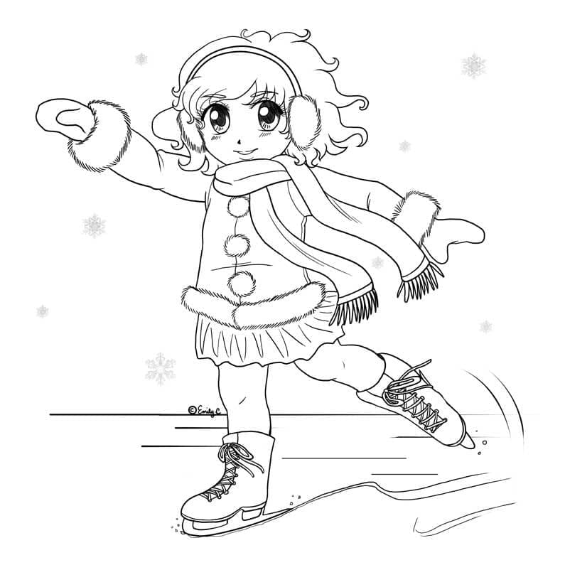 Desenho gratuito Patinação #207310 da colecao Esportes para imprimir
