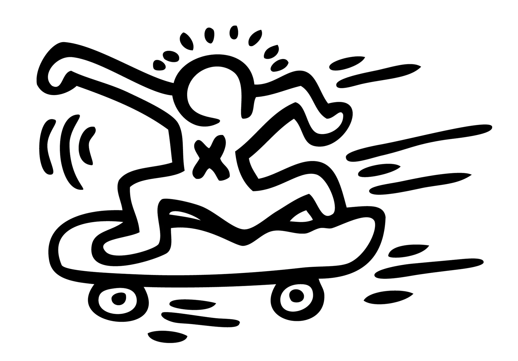 Ilustração de Skate #139328 para colorir, parte da coleção Esportes